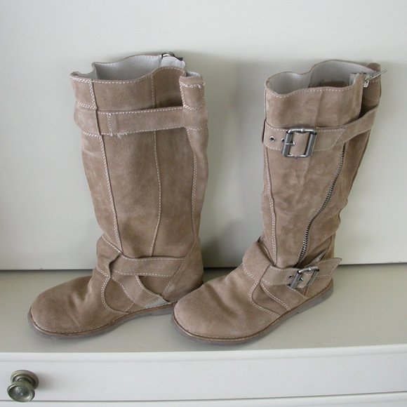 Tan Soft Suede Boots - Picture 5 of 7